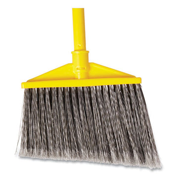 Rubbermaid® Commercial 7920014588208, Angled Large Broom, 46.78" Handle, Gray-yellow freeshipping - TVN Wholesale